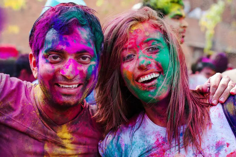 Holi en Inde