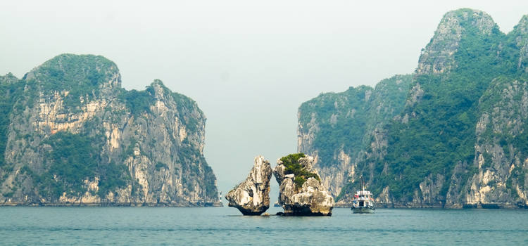 Paysages sur la baie d'Halong