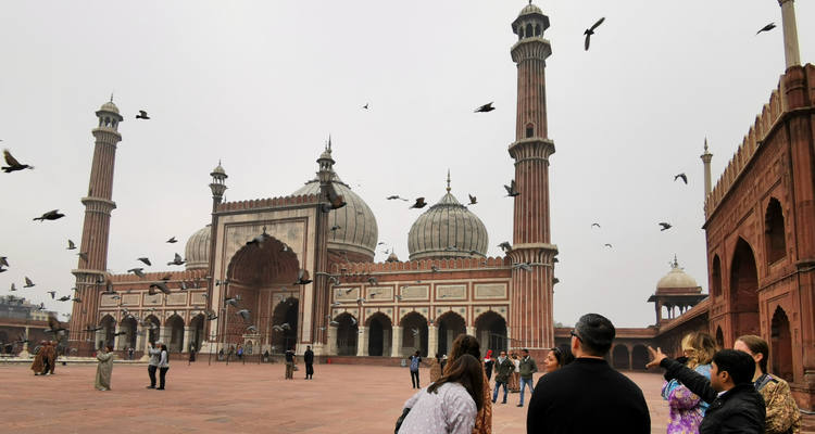 La plus grande mosquée de l'Inde: Jama Masjid.
