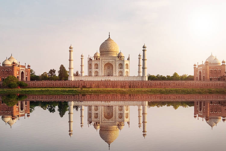 Taj Mahal depuis Mehtab Bagh