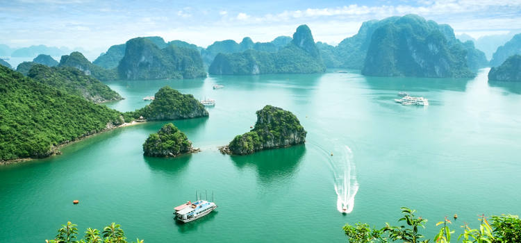 Les paysages à la Baie d'Halong
