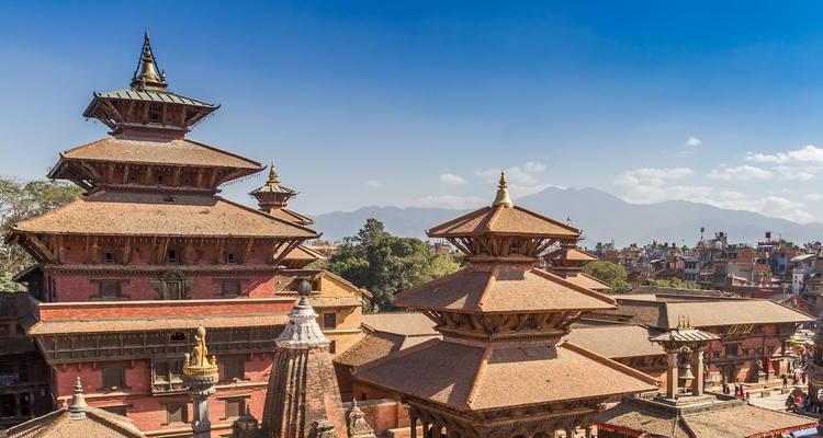 Vue sur la place Bhaktapur Durbar