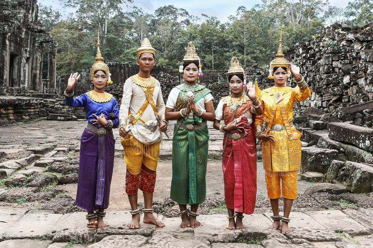 les habitants au Cambodge